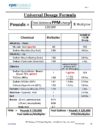 General Chemical Dosage Formulas
