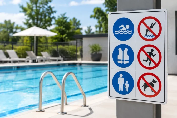 Commercial Pool Signage Essentials for Compliance